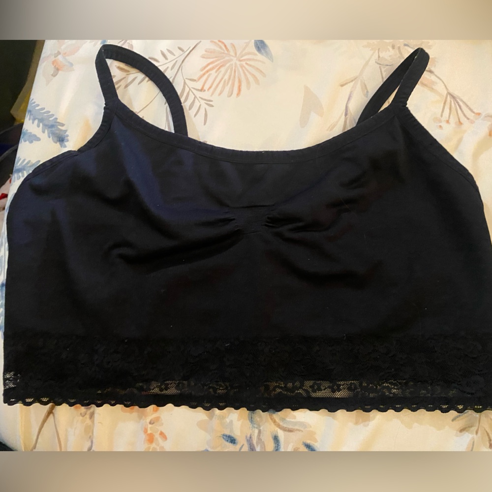 Torrid Black Lace-Edged Bralette